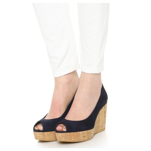 stuart weitzman anna peep toe platform wedge